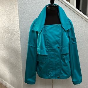 Carlisle all- weather Turquoise Fully Lined Jacket Size 8